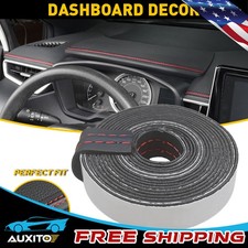 2M PU Leather Car Dashboard Decor Line Strip Trim Sticker Moulding Accessories