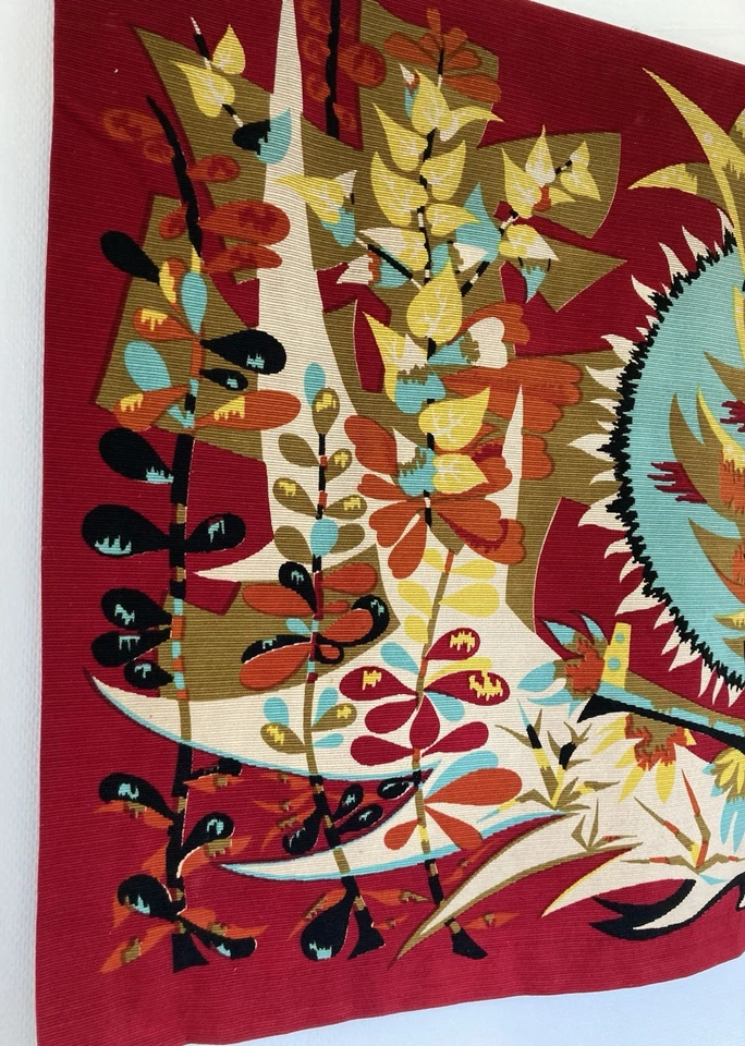 Vintage tapisserie de Colette Bardin Aubusson modèle Exubérance Robert Four - Photo 3/4