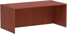Alera Valencia Series Straight Desk Shell ALEVA217236MC - Medium Cherry