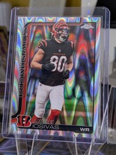 2025 Topps Chrome Football Andrei Iosivas #60 Raywave Refractor Bengals