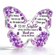 Best Sister Ever Gifts Birthday Gifts for Sister from Sisters Acrylic Plaque ...