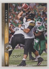 2021 Upper Deck CFL Gold 10/50 Jeremiah Masoli #36 4rs