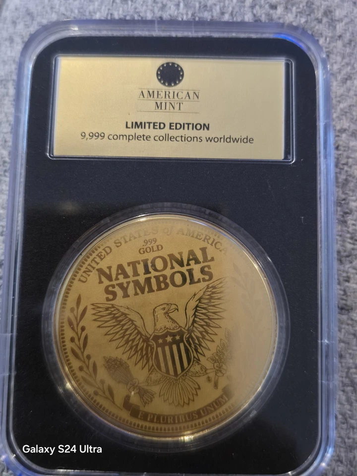 Medalla de oro American Mint Star Spangled Banner 1/200 OZ Foto 2 de 4