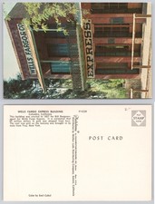 Wells Fargo Express Building Columbia California Vintage Plastichrome Postcard