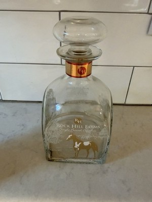 Rock Hill Farms Bourbon Whiskey - Decanter Bottle - Empty.