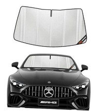 Windshield Sun Shade 2017-2023 C-Class Convertible/Coupe Shiny Silver Upgrade 