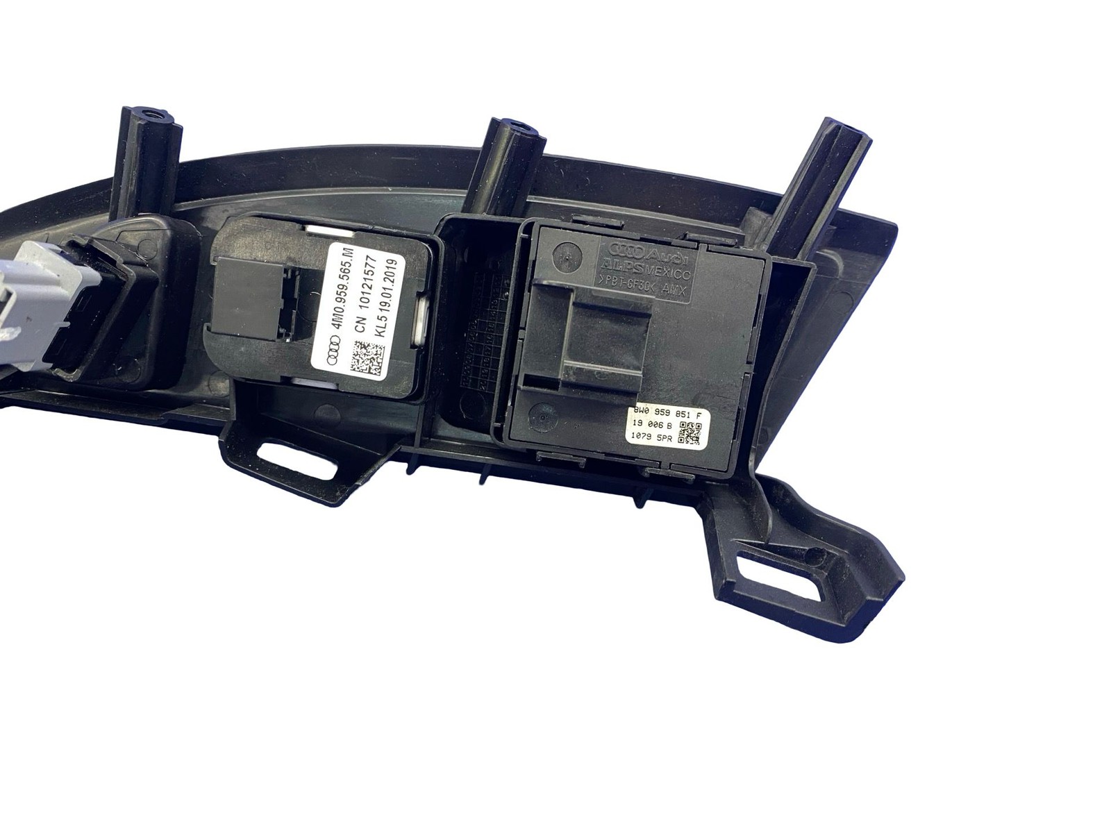 2017-2023 AUDI R8 FRONT LEFT MASTER DOOR WINDOW CONTROL SWITCH W/ TRIM BLACK