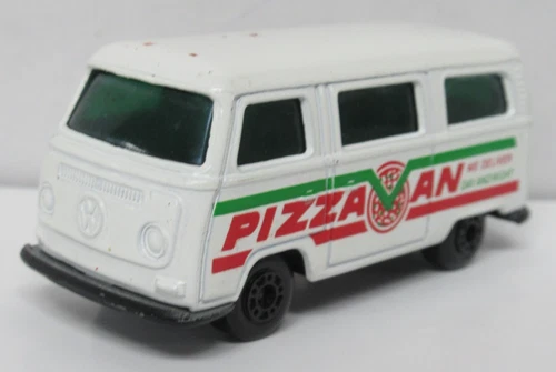 1976 Matchbox Lesney White Volkswagen Camper Dormobile Pizza Van