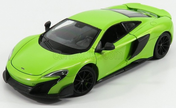 Welly 1/24 Mclaren 675LT 2015 GrÜN Modellbau Statisches Modell Diecast-image