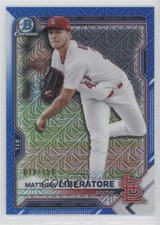 2021 Bowman Chrome Prospects Mega Box Blue Mojo Refractor Matthew Liberatore 7m3