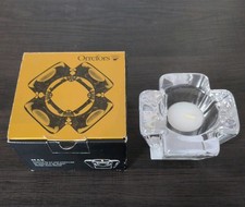 Orrefors Sweden MAX Crystal Votive candle hol...