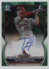 2023 Bowman Chrome Draft Sapphire Edition Green 46/99 Travis Honeyman Auto 1ob0