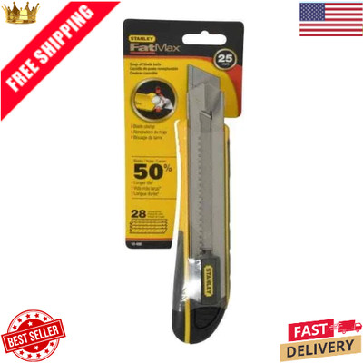 Stanley FatMax 10-486 Snap-Off Utility Knife Heavy Duty Box Cutter TPE Handle