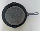Vintage Griswold #8 Small Block Logo 704 F Cast Iron Skillet Dual Spout Sitsflat