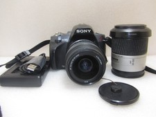 Sony A380 DSLR Camera 14.2MP, 18-55 & 28-100 Lenses, Battery, Charger, 8GB Card