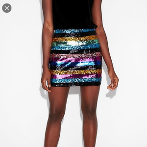 express sequin skirt