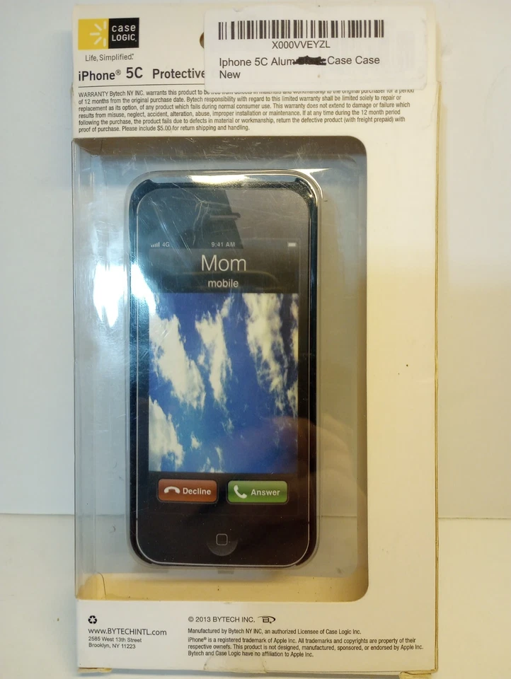 Case Logic Aluminum Protective Case for iPhone 5C silver/black - Image 2 of 2