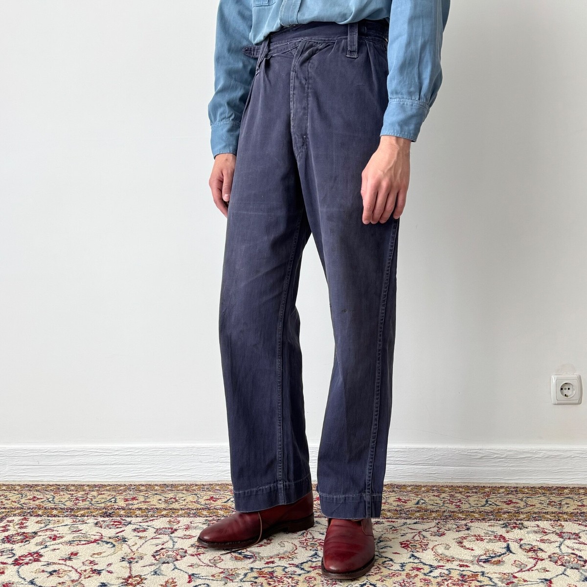 Vintage 50s British Royal Navy Action Working Dress/Pants