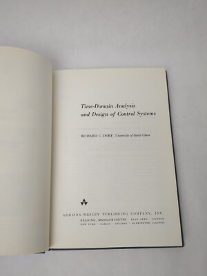 Time- Domain Analysis and Design Of Control Systems by R. C. Dorf 1965 Rare