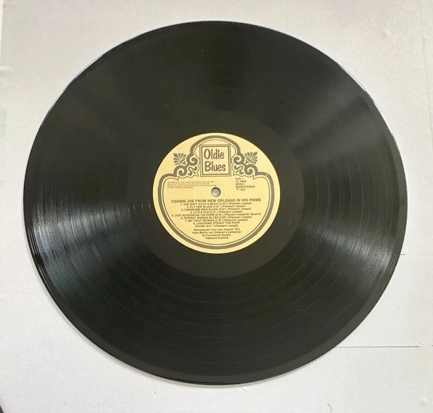 LP - Cousin Joe – Cousin Joe From New Orleans In His Prime Blues Lp Vinyl EX/VG+ - Image 4 of 4