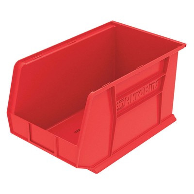 AKRO-MILS 30260RED Hang and Stack Bin,Red,Plastic,10 in 1UGP8