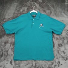 Warner Bros Studio Store Vtg Polo Shirt Tasmanian Devil Golf Blue Cotton Large