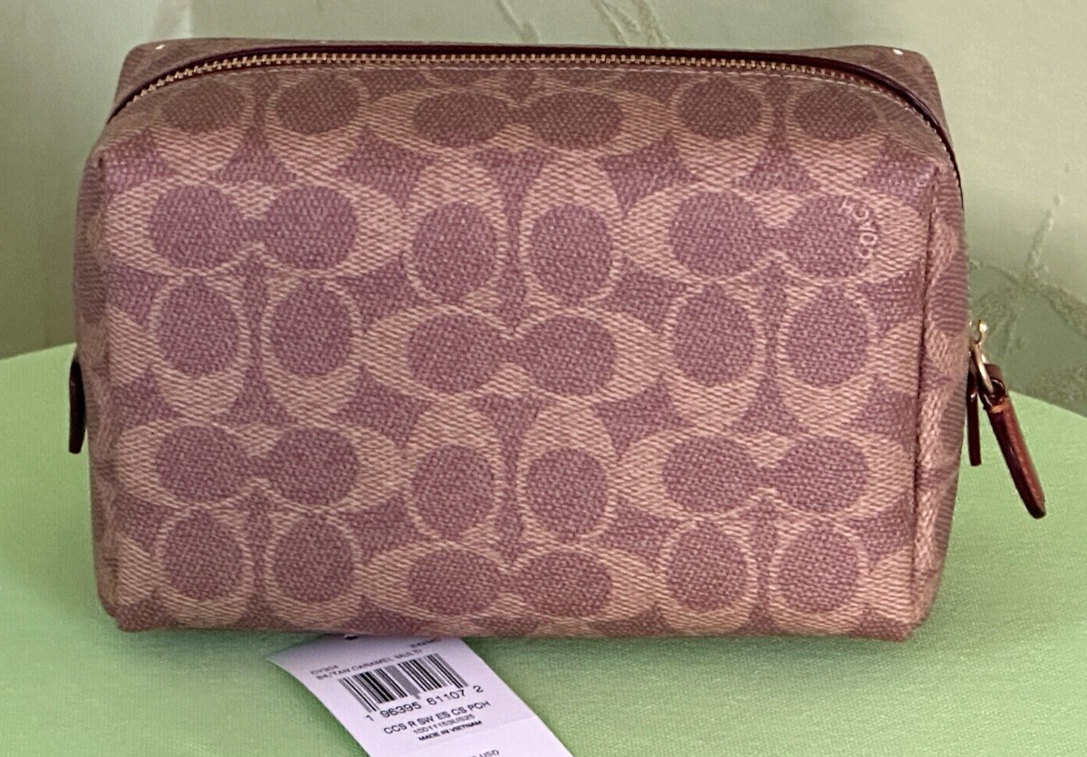 COACH REXY AND SNOWMAN COSMETIC POUCH CASE:NWT CY304 REXY