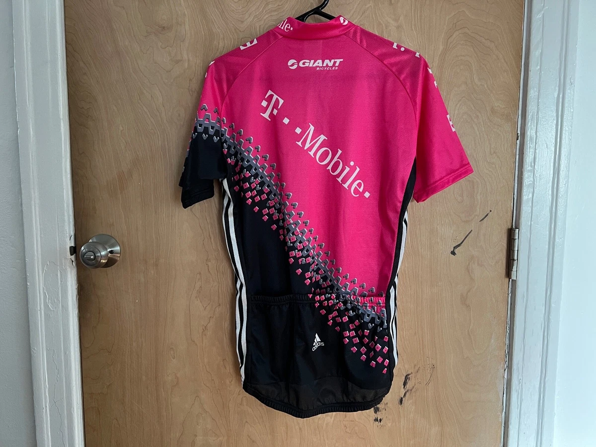 VINTAGE T-MOBILE ADIDAS GIANT MTB JERSEY M 21.5&#034; p2p cycling bikes | eBay