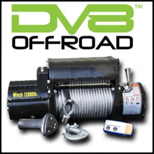DV8 Offroad WB12SC 12000 Pound Winch w/ Steel Cable & Wireless Remote 6hp Motor