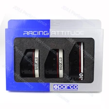 3pcs/set SPARCO Black MT Car Aluminum Accelerator Clutch Brake Pedals Pad Covers