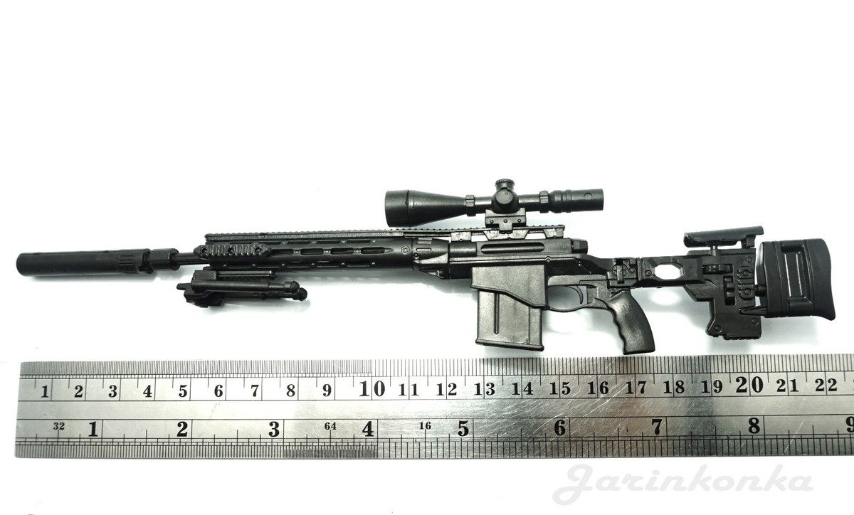 1/6 Scale MSR Sniper Rifle US Army Remington Modular Gun Model