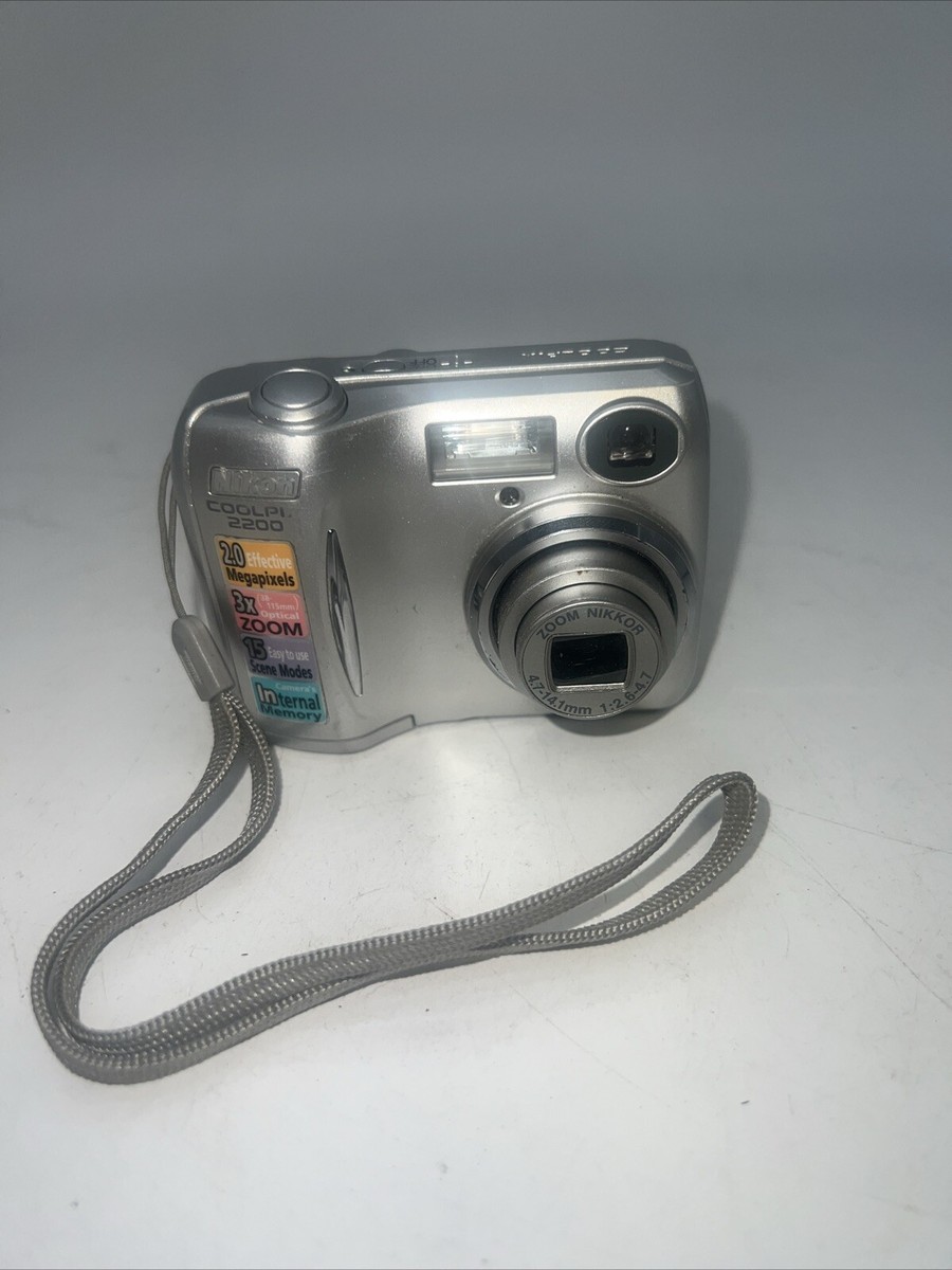 Nikon Coolpix E2200 Digital Camera Silver Tested | eBay