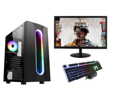 FCS Gaming Computer PC + 19'' Monitor Bundle i5 8GB RAM 1TB HDD W10 GT730 Nvidia