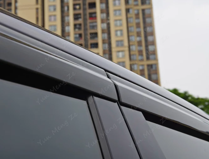 Visor Vent Shades Sun Rain Guard For Land Rover Range Rover Evoque 20-2024 Black - Image 3 of 4