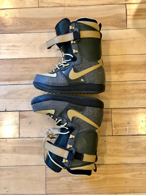 Nike Zoom Force 1 Snowboard Boots Dark Army Size 8w Read