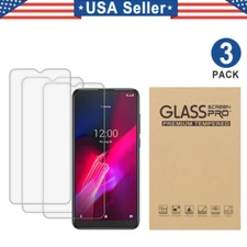 3PCS Tempered Glass Protector For T-mobile Revvl 4 4 Plus 5G V+ 6 6X Pro 5G