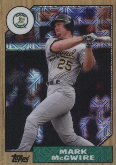 2017 Topps Silver Pack 1987 Design Chrome - Mark McGwire #87-MMG - 1 of 1