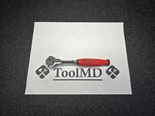 Snap-on Tools Reverse Red 38 Drive Compact Round Head Swivel Ratchet Fhcnf72rr