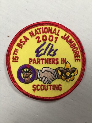 2001 National Jamboree Elks Partner BSA JSP Patch
