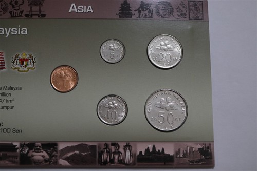 🧭 🇲🇾 MALAYSIA MINT SET IN CARD WITH COA B62 #91 - Picture 2 of 5