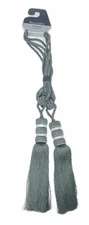 Gray Curtain Tieback Bling Embellishment Set 2 Vatican Homes