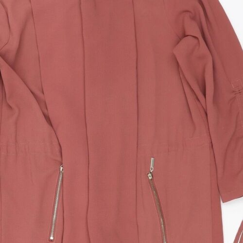 Primark Womens Pink Overcoat Jacket Size 14 - Picture 10 of 12