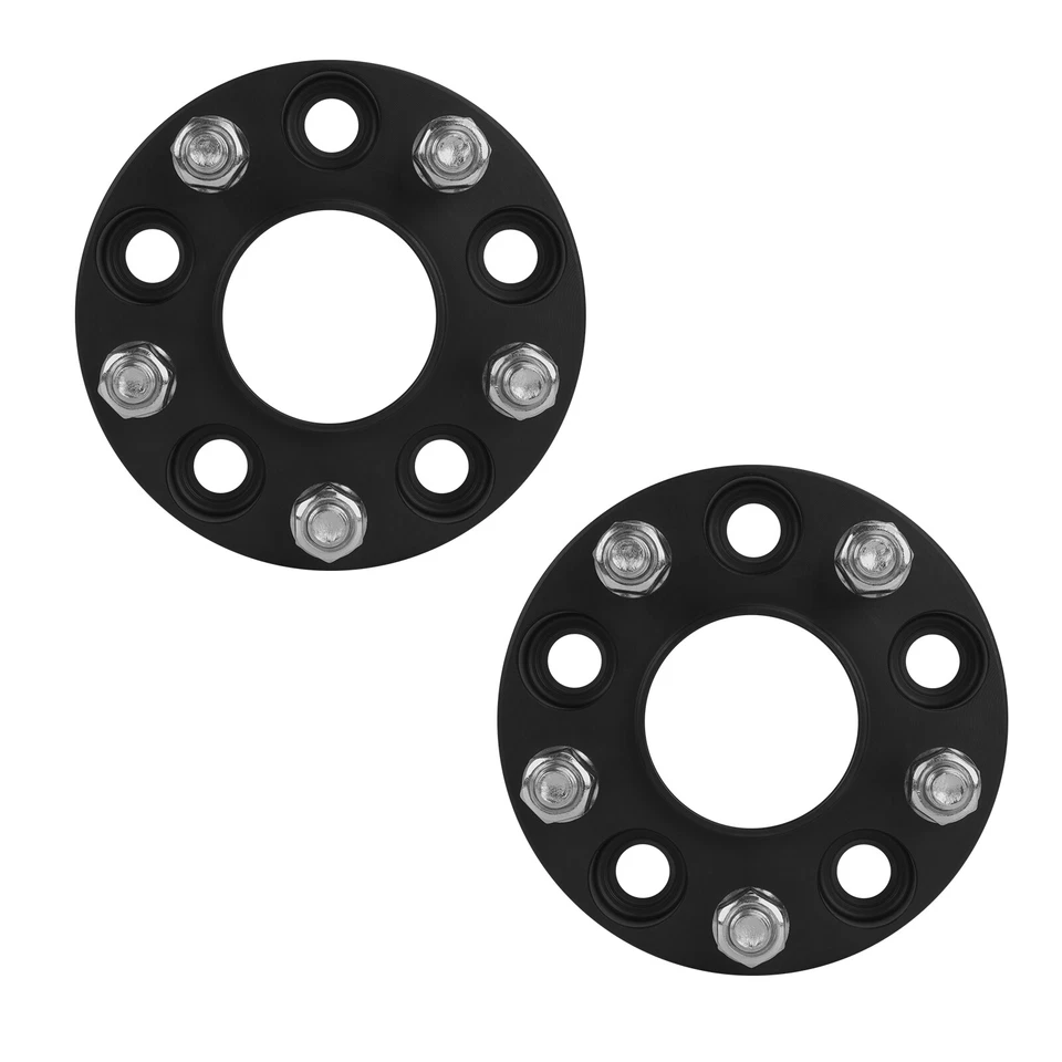 4pcs 1" Thick 5x4.5 to 5x4.5 Wheel Spacers M12x1.5 67.1CB For Hyundai Mazda - Image 4 of 4