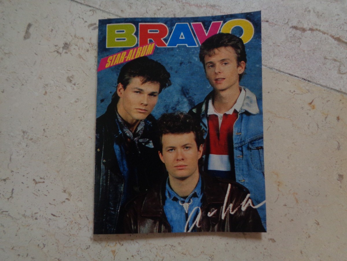 A-HA rare MINIATURE vintage 80s special cover magazine AHA Morten