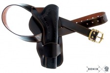 Cowboy belt with a holster for 1 revolver 723