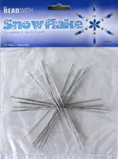 2 Packs SNOWFLAKE Wire FORM 4-1/2" Total 14 pieces You Add Beads Dream Catchers
