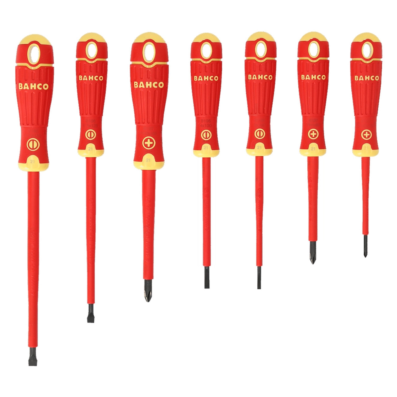 Bahco 7 Piece BahcoFit VDE Insulated Screwdriver Set