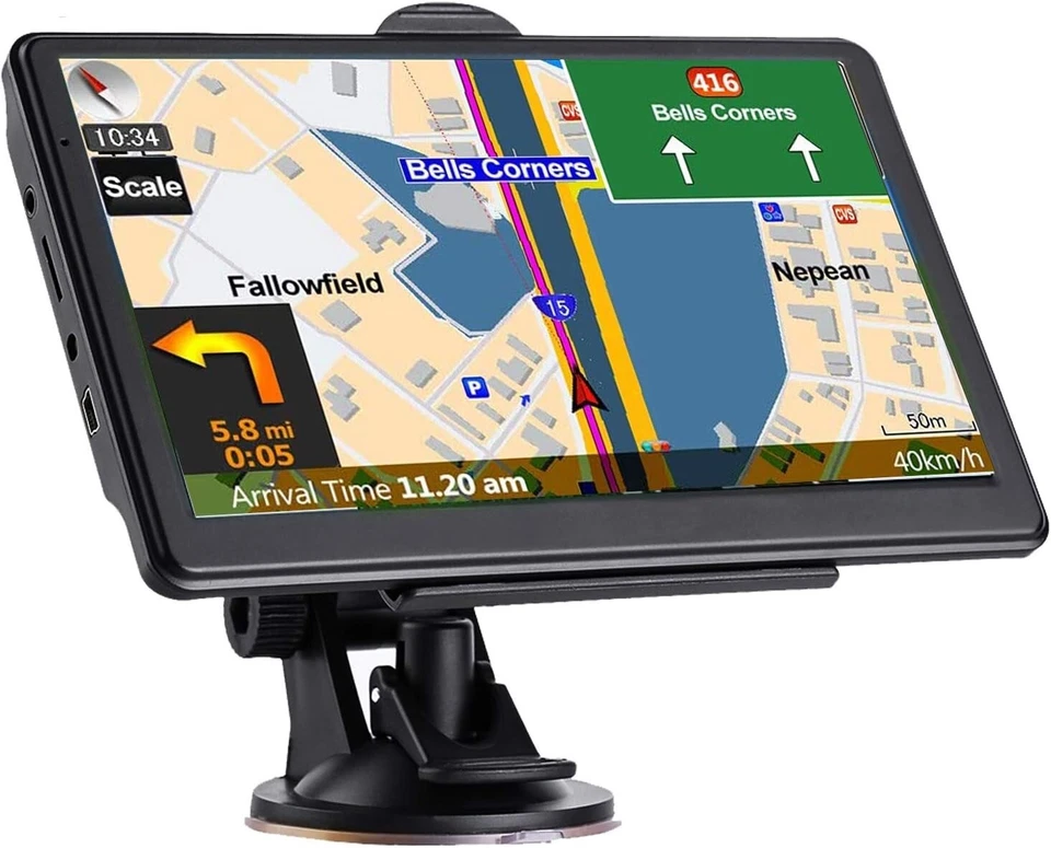 GPS Navigation System 7" Touch Screen 2025 Maps Real Voice Alerts Car Truck - Image 3 of 4