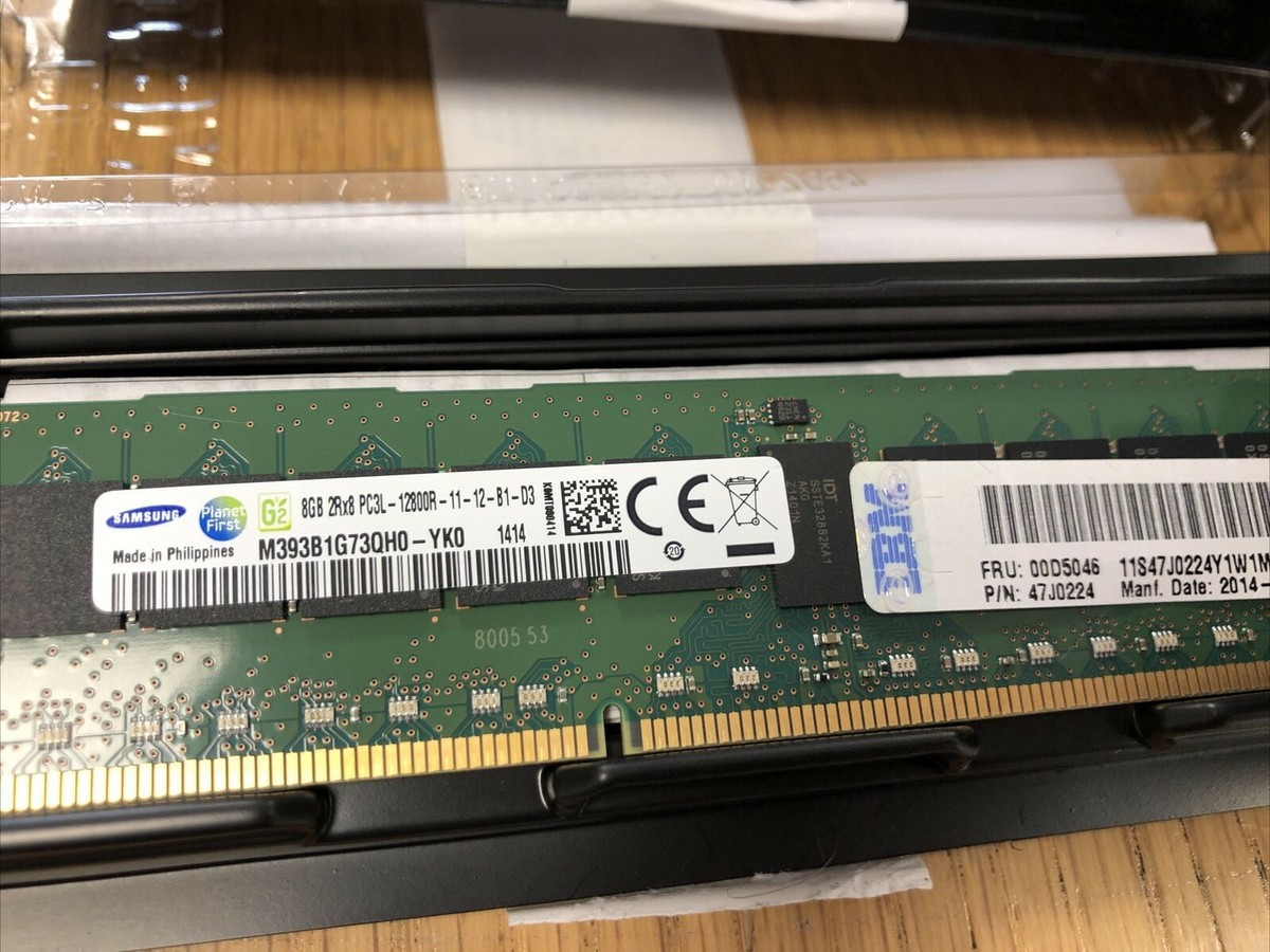 IBM 8GB 2Rx8 PC3L-12800R FRU 00D5046 ECC Registered