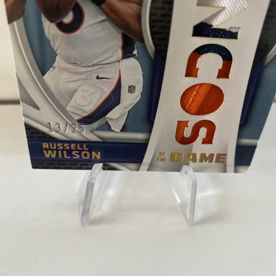 2023 Certified Piece of the Game SSP ’d /25 Russell Wilson Denver